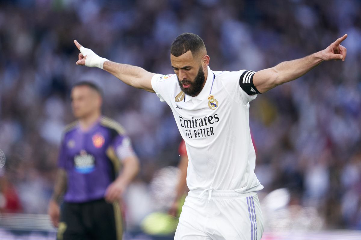 Real Madrid Real Valladolid Benzema Scores In Seven Minutes