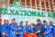 Tinubu, Obasanjo, Akpabio laud Abiodun at Gateway Airport Inauguration