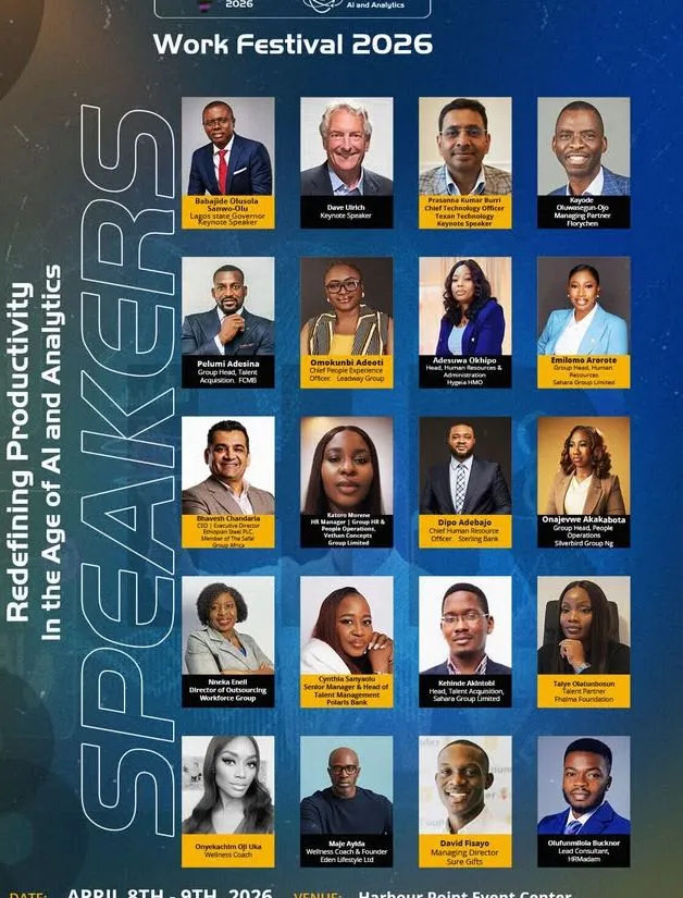 Sanwo-Olu, Dave Ulrich, Akakabota to Headline Work Festival 2026 as Global HR Leaders Converge in Lagos