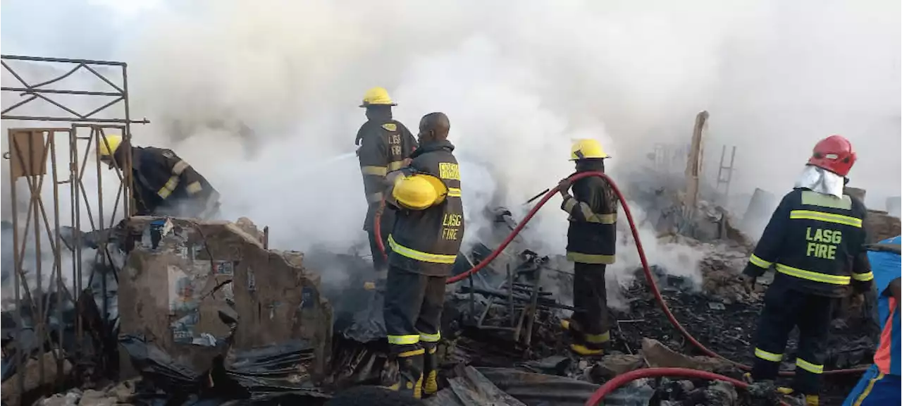 Fire Razes Auto Spare Parts Market In Lagos SilverbirdTV