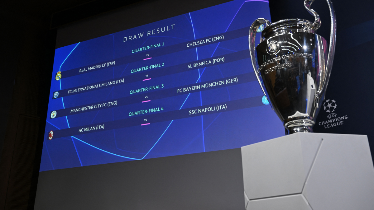CL Quarter Finals Draw Real Madrid vs Chelsea, Man City vs Bayern