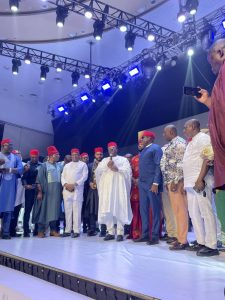 Minister David Umahi receiving award