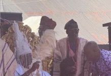 Ladoja Decorated with Akoko Leaves as 44th Olubadan