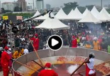 Hilda Baci Sets Guinness Record with Largest Pot of Jollof Rice in Lagos