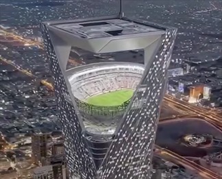 AHEAD OF 2034 WORLD CUP:- Saudi Arabia to Build World’s First Suspended ‘Sky Stadium